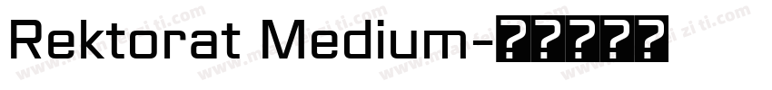 Rektorat Medium字体转换